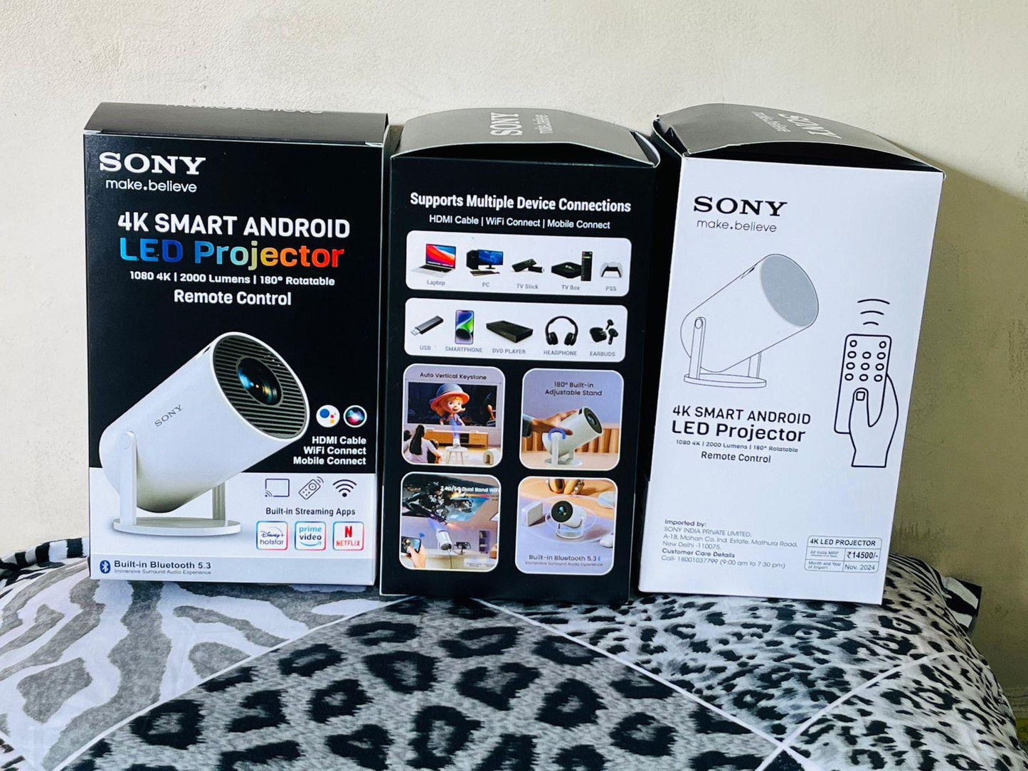 SONY 4k Smart Android LED Projector